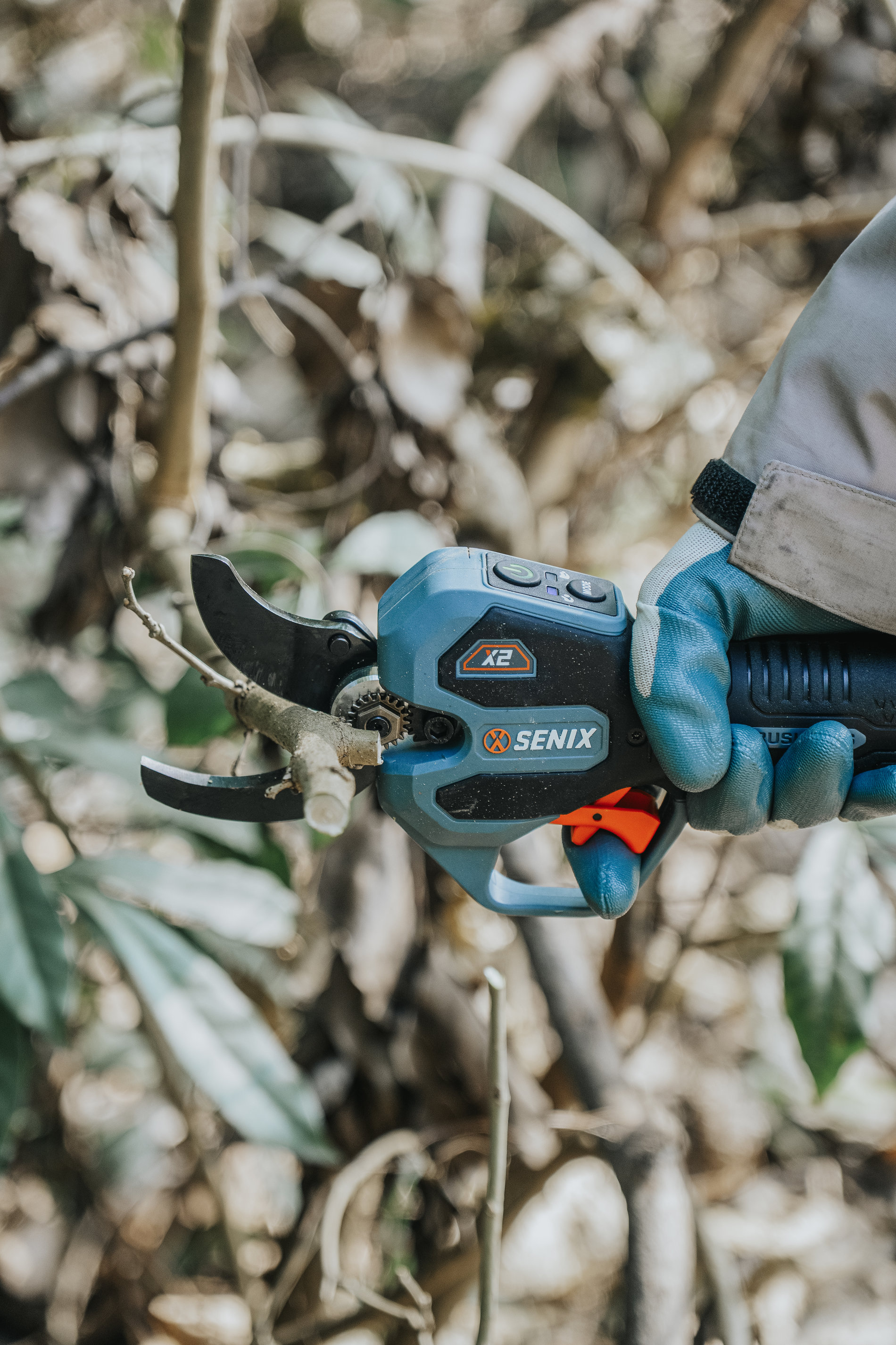 Секатор аккумуляторный, X2 20V, 38мм, 1акб и зу SENIX GPSX2-M1-EU