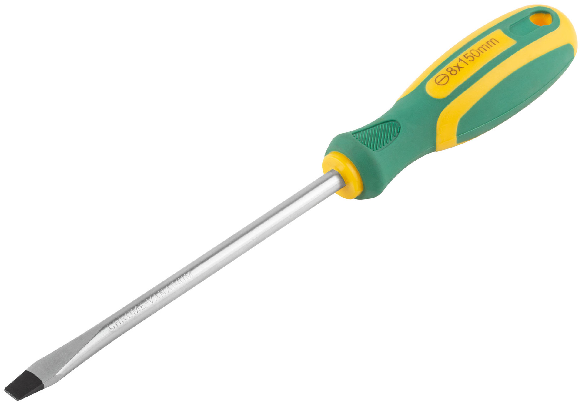 Отвертка Контур, CrV сталь, прорезиненная ручка 8х150 мм SL (55208)