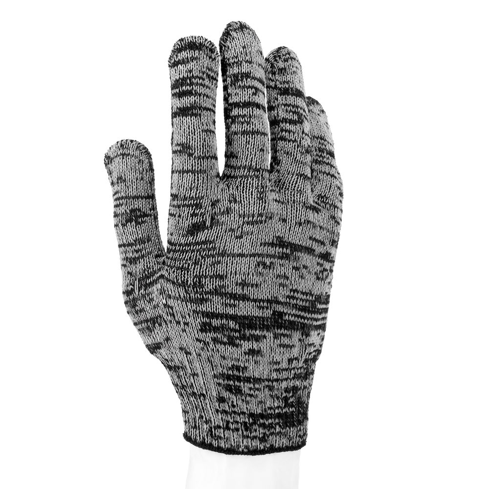 Перчатки х/б, меланж, ПВХ покрытие, Точка, 10 класс (67789)