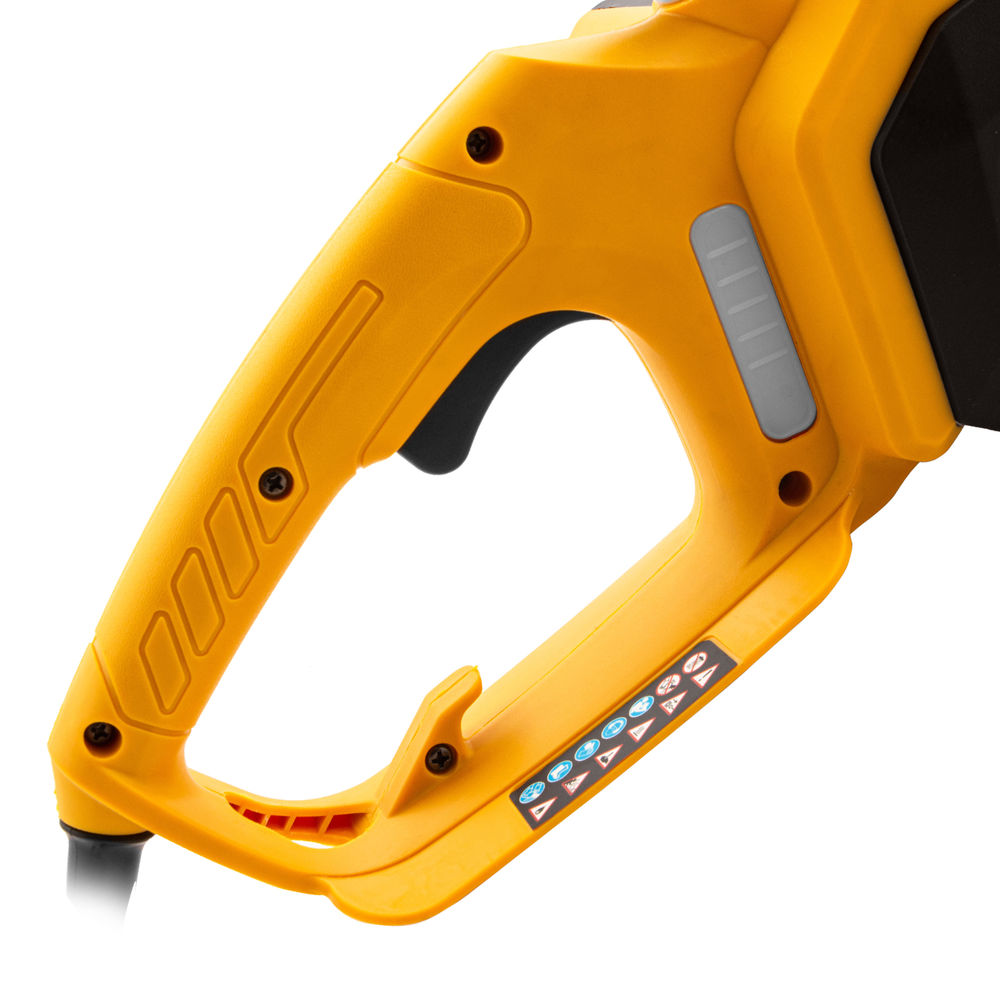 Пила цепная электрическая EDS-2200P, 2.2 кВт,поперечная, шина 45 см, шаг 3/8, паз 1.3 мм, 63 звена Denzel (95617)