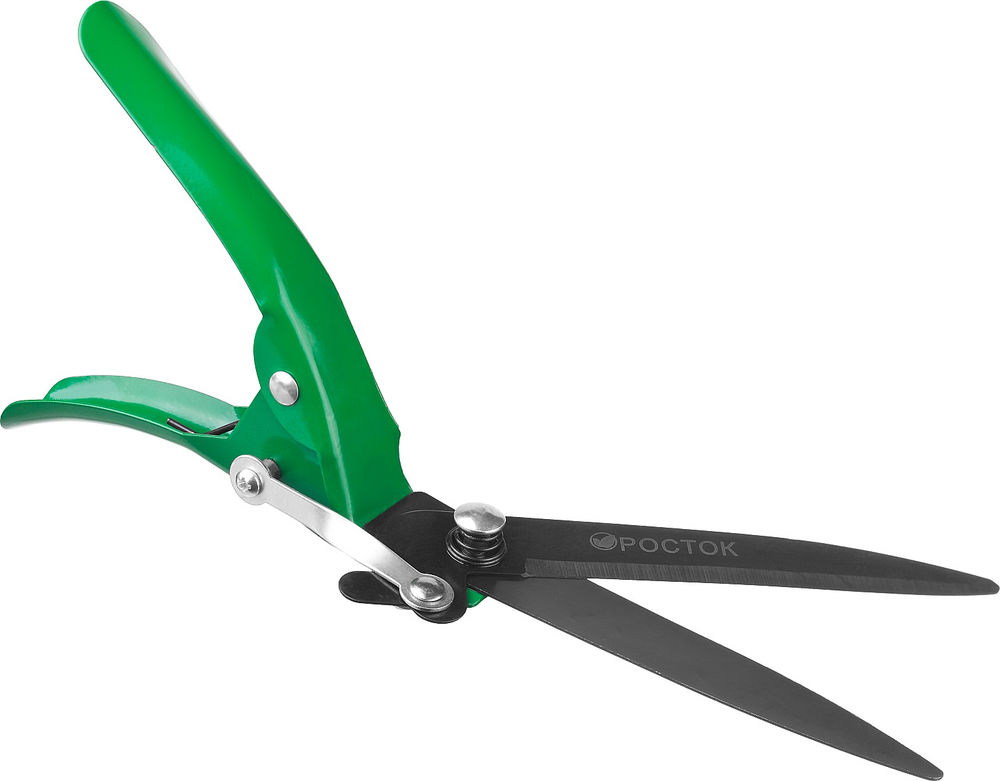 Ножницы для стрижки травы РОСТОК 315 мм, углеродистая сталь, закаленные лезвия, стальные ручки 422005
