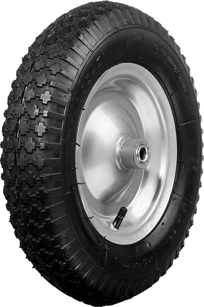 Колесо пневматическое 4?380 мм СК-2 для тачек арт. 39904 39996 стальной диск подшипник 16 мм СИБИН 39910-2