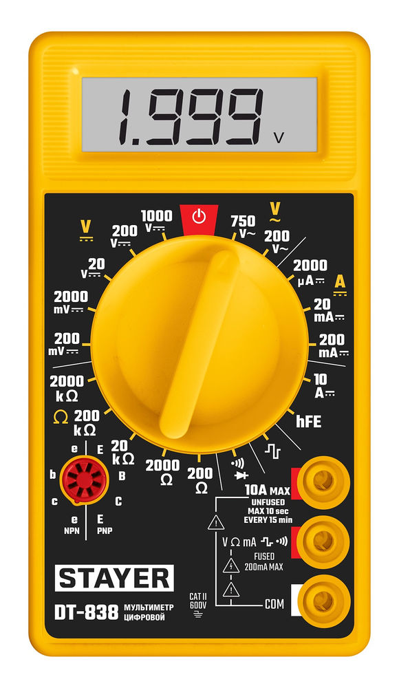 Мультиметр цифровой DT-838 STAYER 45306_z01