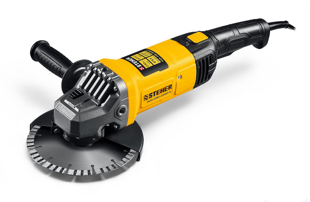 УШМ d 230 мм, 2200 Вт STEHER AGS-230-2200 S