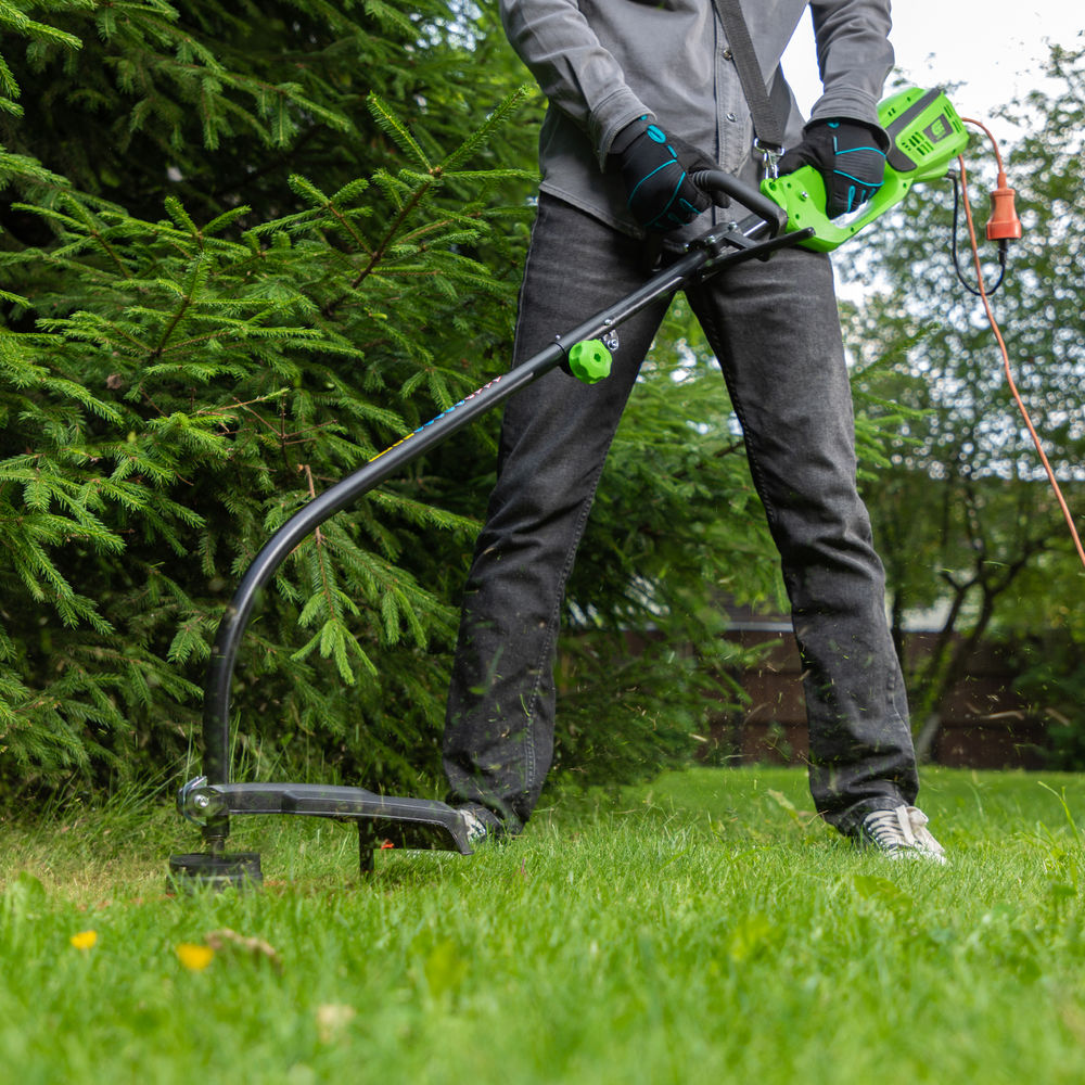 Триммер электрический ЭКИ-1100, 1100 Вт, 350 мм, катушка, разборная штанга Сибртех (96631)