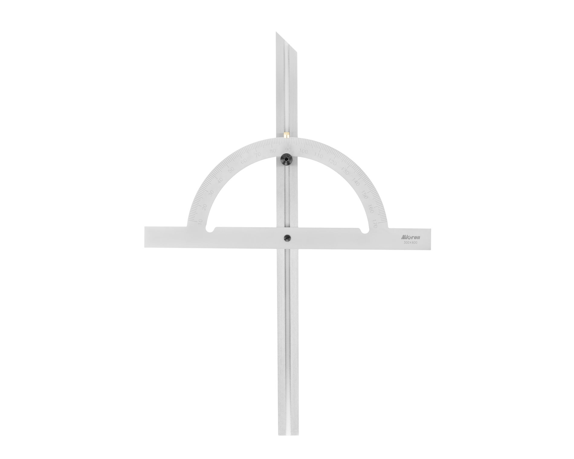 Угломер-транспортир мод. УТ 10-170° (300x600мм 1°) регулир.рейка (ГРСИ №93019-24) Мicron
