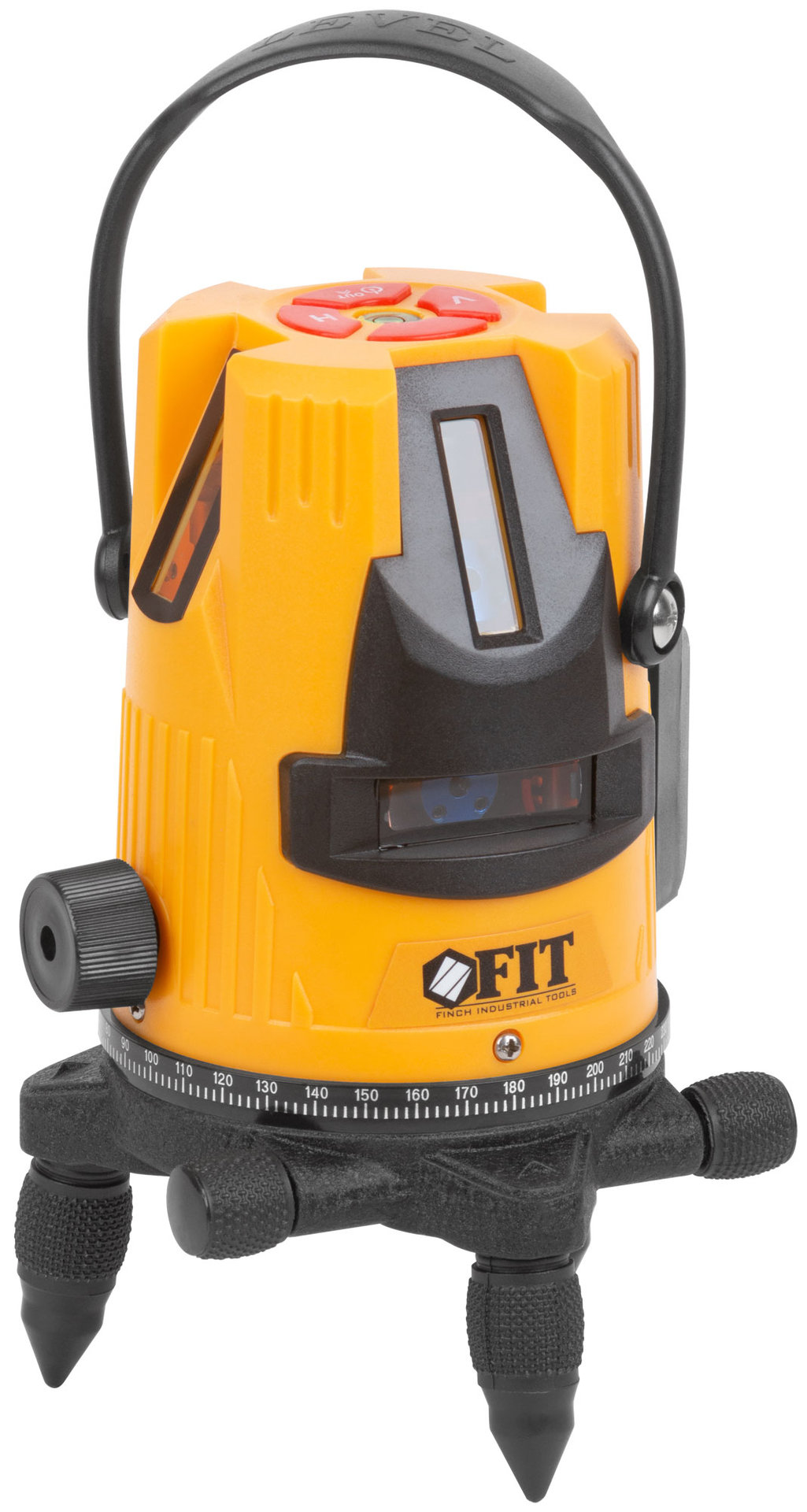 Уровень лазерный самоуспокаивающийся, зеленые лучи, горизонталь + 4 вертикали, диапазон 20 м, Li-Ion аккум., 2 уровня яркости, без треноги, коробка (18635)