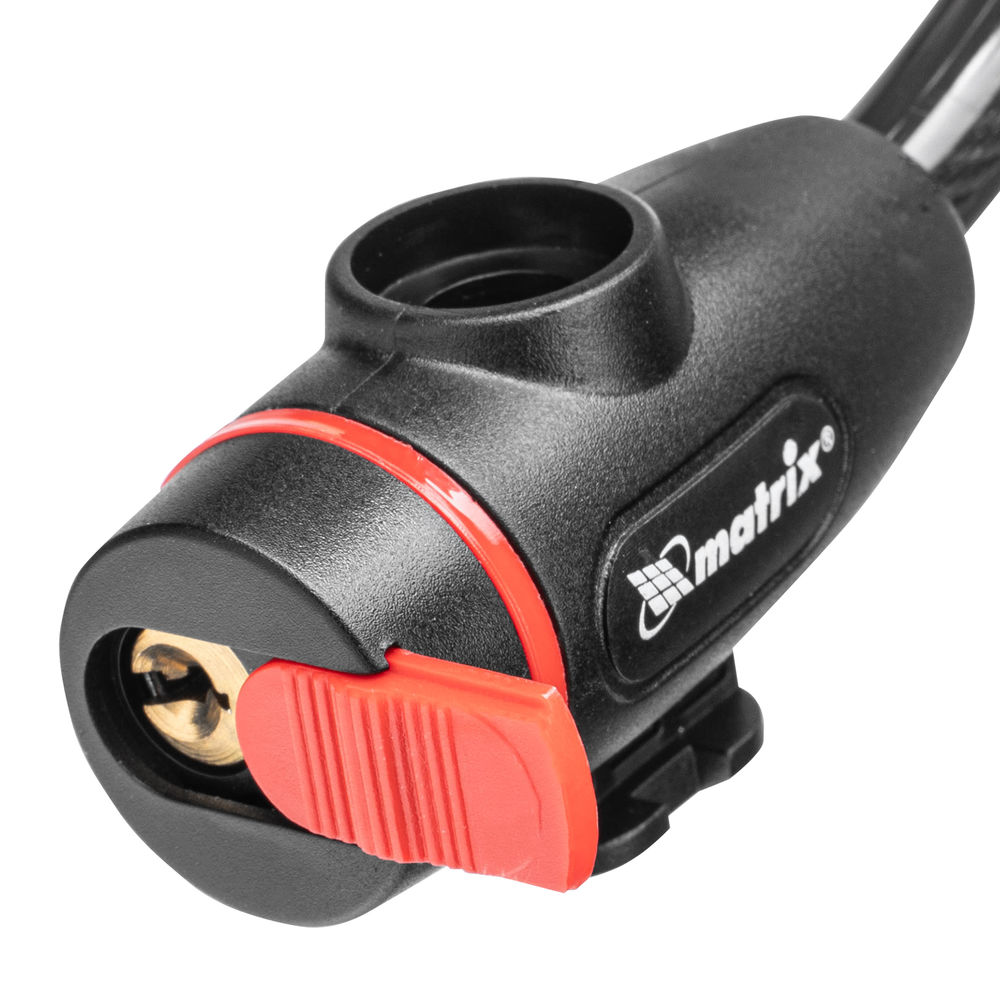 Замок тросовый универсальный с держателем, 12 х 1200 мм Matrix (91817)