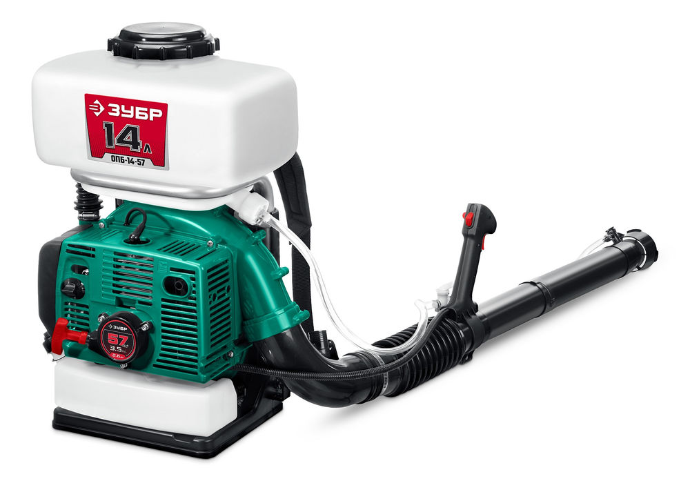 Опрыскиватель бензиновый 14 л, 3.5 л.с. ЗУБР ОПБ-14-57