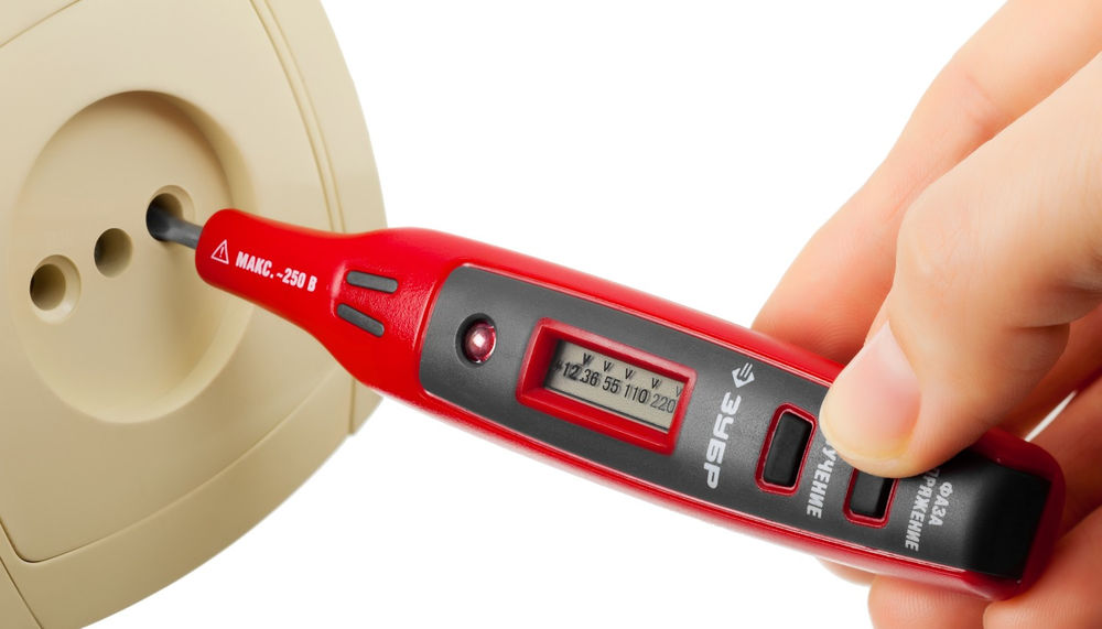 Пробник электрический MX-100, DC 100 - 220 В, DC 12 - 36 В, поиск электромагнитного излучения ЗУБР 45240