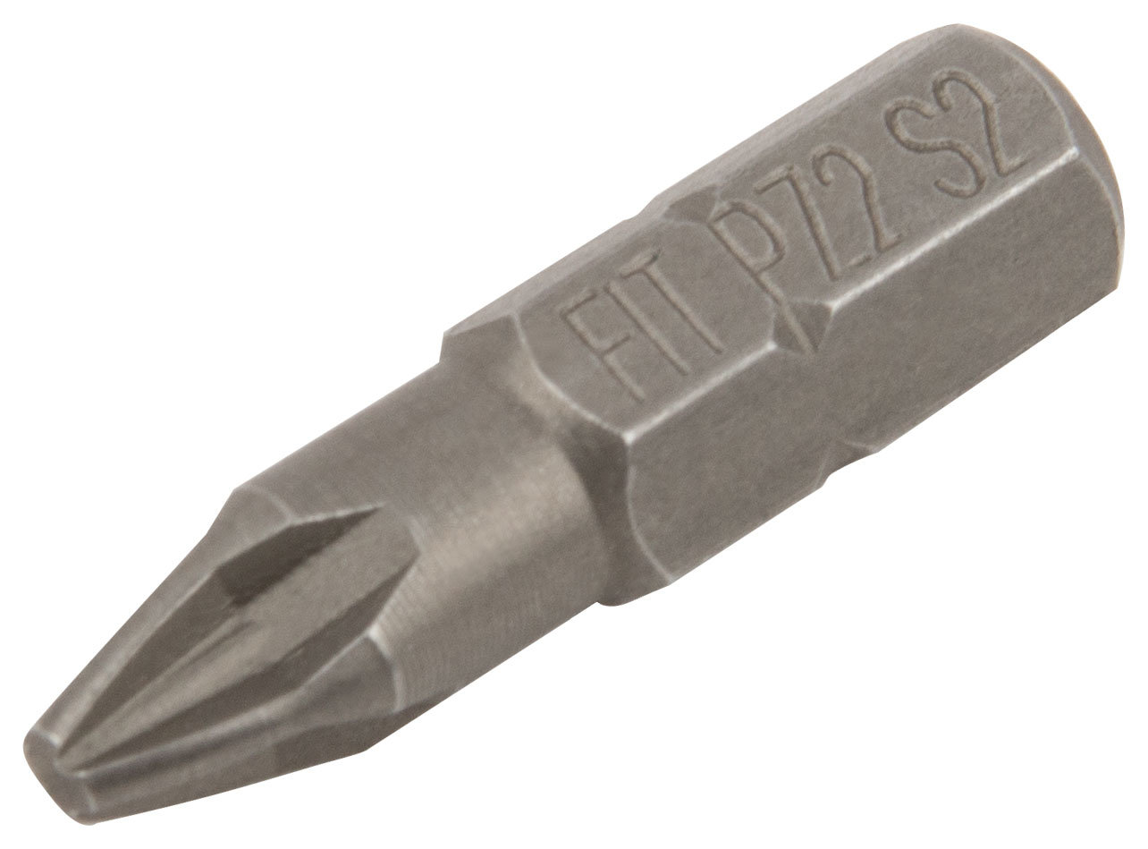 Биты сталь S2, упаковка блистер, односторонние 25 мм РZ2, 20 шт. (56812)