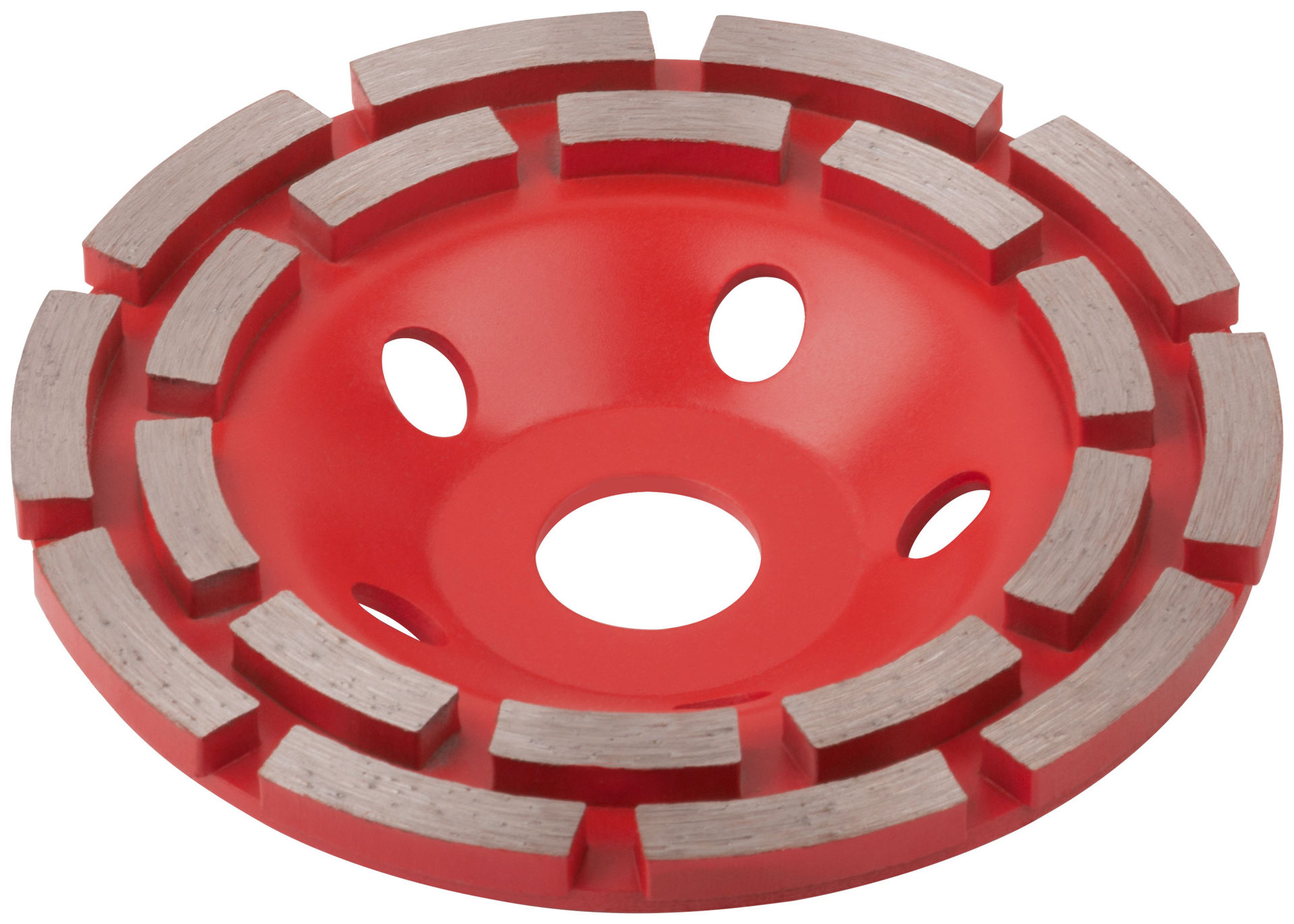 Диск алмазный шлифовальный, посадочный диаметр 22,2 мм, сегментный, двойной ряд 125 мм (39515)
