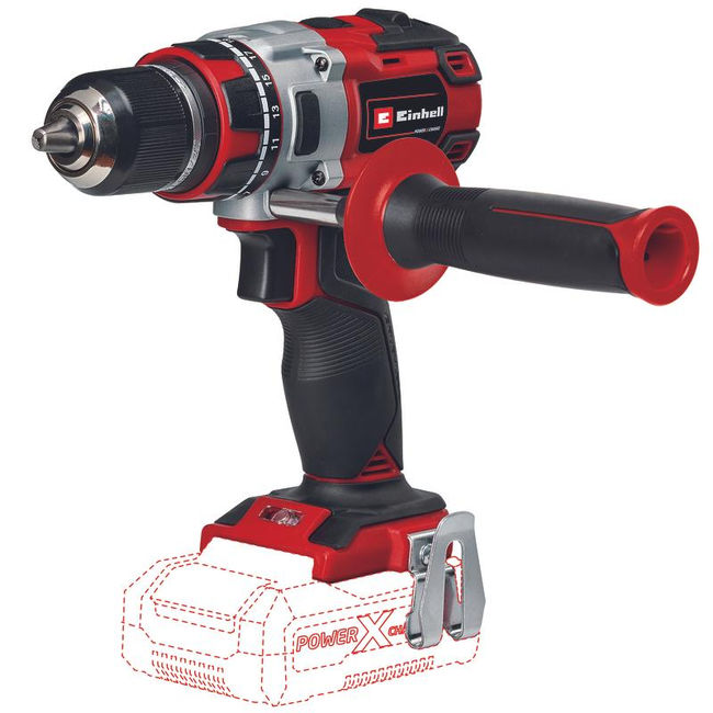 Дрель аккумуляторная Einhell PXC TP-CD 18/80 Li BL,18В,80Нм,500/1800/мин,патрон 13мм,без АКК и ЗУ (4514300)
