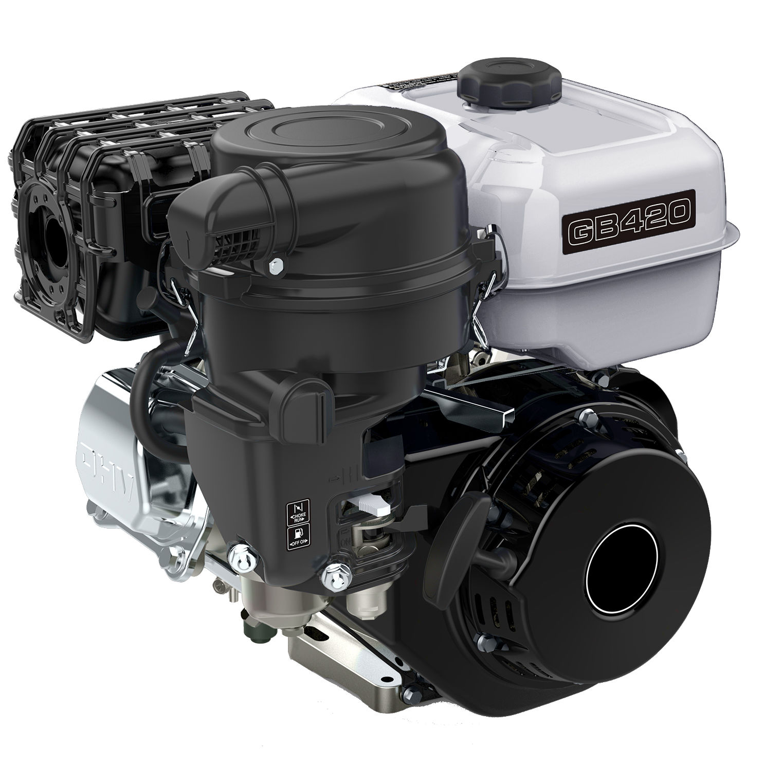 Двигатель бензиновый EVOline GB 420 E 25,4 мм (произведено Zongshen)