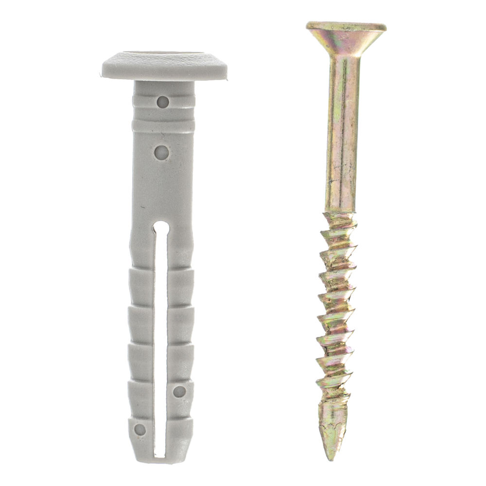 Дюбель-гвоздь полипропиленовый грибовидный бортик 6 x 40 мм, 200 шт Сибртех (42156)