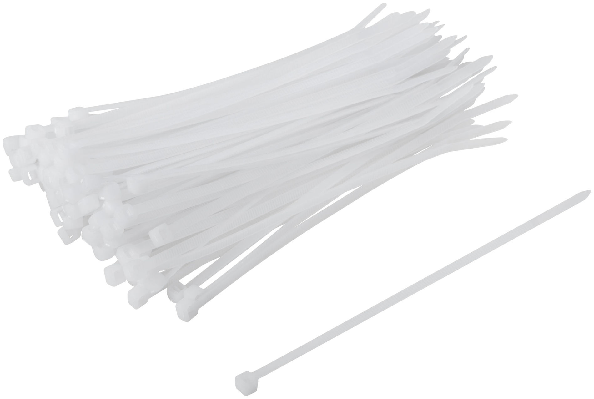 Хомуты нейлоновые для проводов, белые 100 шт., 3,6х150 мм (60246М)