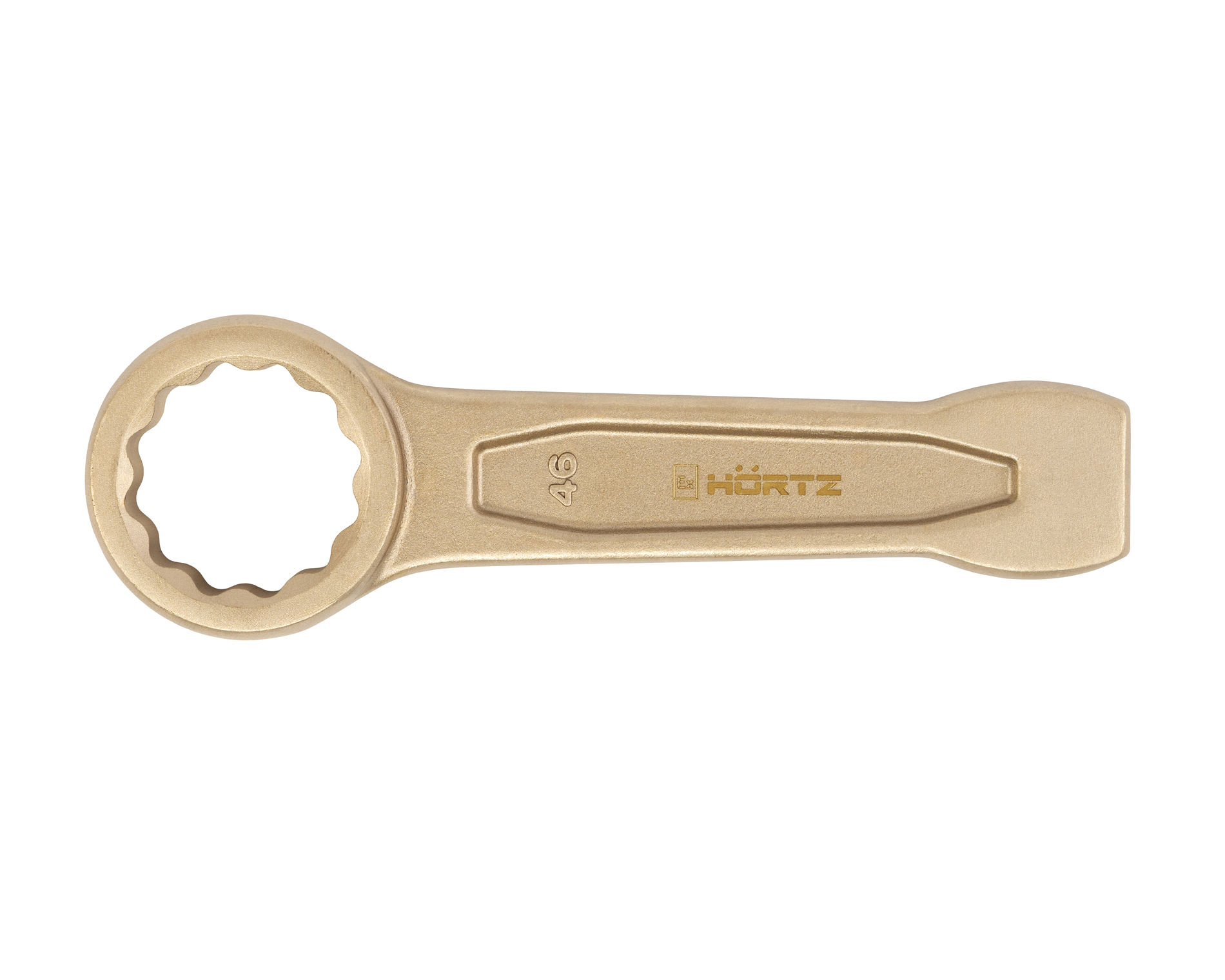 Ключ гаечный накидной ударный 46 искробезопасный сплав AlCu, HORTZ