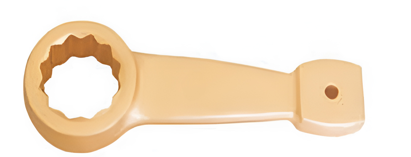 Ключ накидной односторонний ударный облегчённый 60 искробезопасный сплав AlCu 160A-60, HORTZ