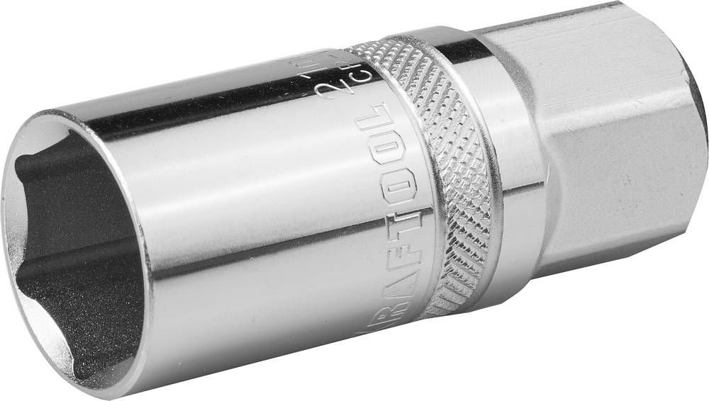 Головка торцовая свечная 21 мм, 1/2 с магнитом KRAFTOOL 27813-21