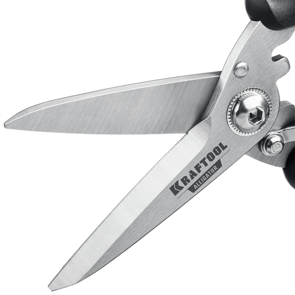 Многофункциональные прямые технические ножницы Alligator, 200 мм KRAFTOOL 23201