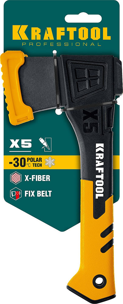 Топор универсальный 440/620 г, 230 мм в чехле X5 KRAFTOOL 20660-05