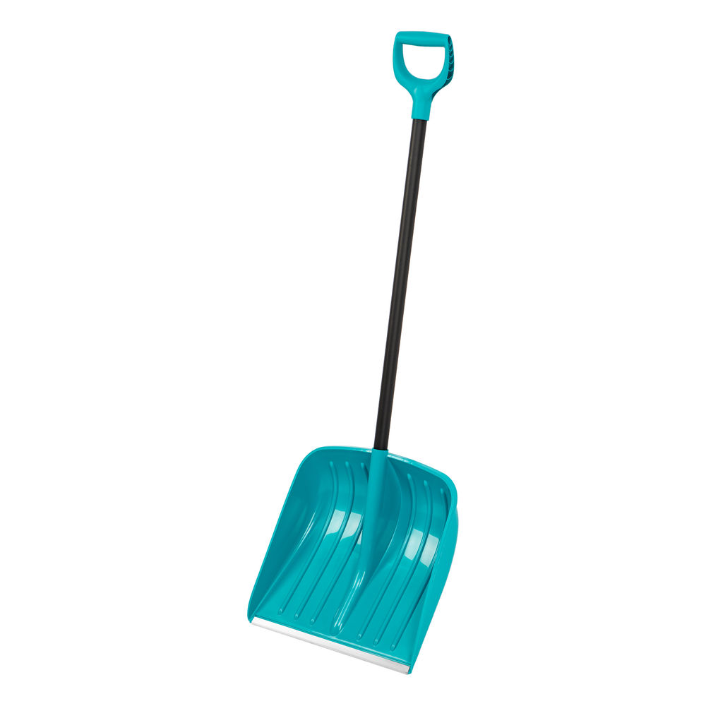 Лопата для уборки снега, полипропилен, 450х450х1355 мм, алюминиевый черенок, усиленная, LUXE Palisad (61678)