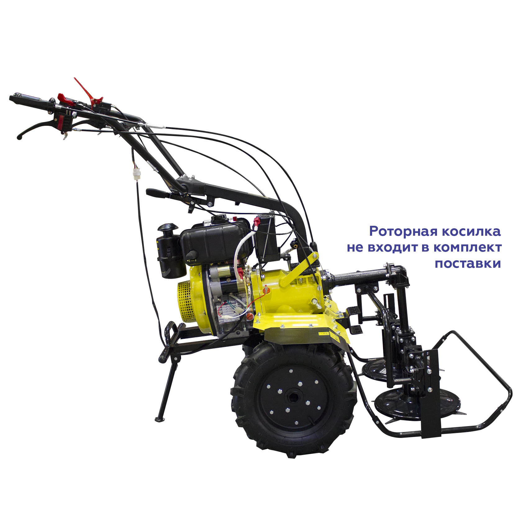 Мотоблок Champion DC1163E (5,8лс 2F/1R 80-110см 30см 3,5л 141кг, колеса 4/10 ВОМ) (DC1163E)