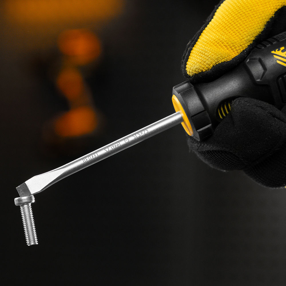 Набор отверток, 5 шт., PH+SL, S2, 3к рукоятка Denzel (122157)