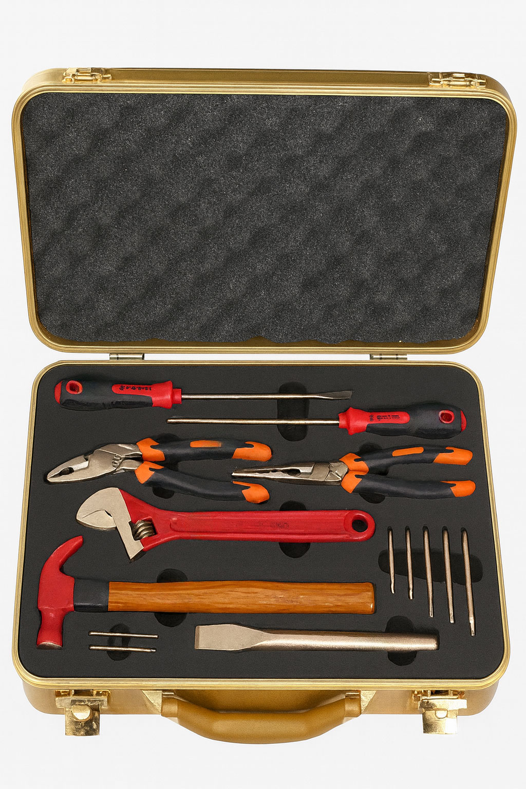 Набор взрывобезопасного инструмента (14 предметов) AlCu No.AA19-14, HORTZ