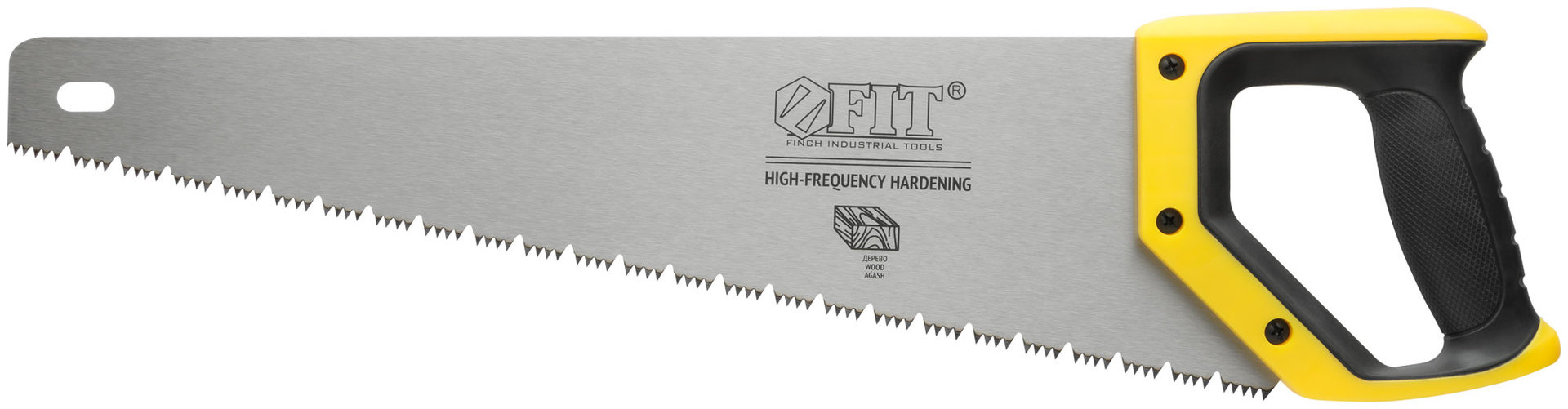 Ножовка по дереву, переменный профиль, каленый зуб, по живой/влажной древесине, Профи 450 мм (40533)