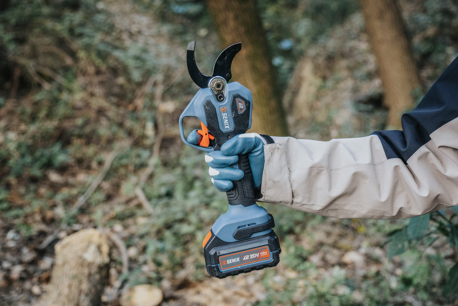 Секатор аккумуляторный, X2 20V, 38мм, 1акб и зу SENIX GPSX2-M1-EU