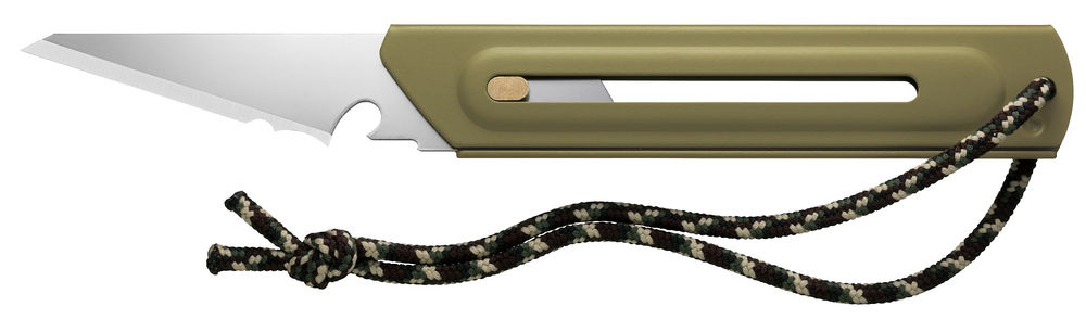 Многоцелевой нож со сменным лезвием WORKS BK1 BUSHCRAFT KNIFE OLFA OW-BK1-OD