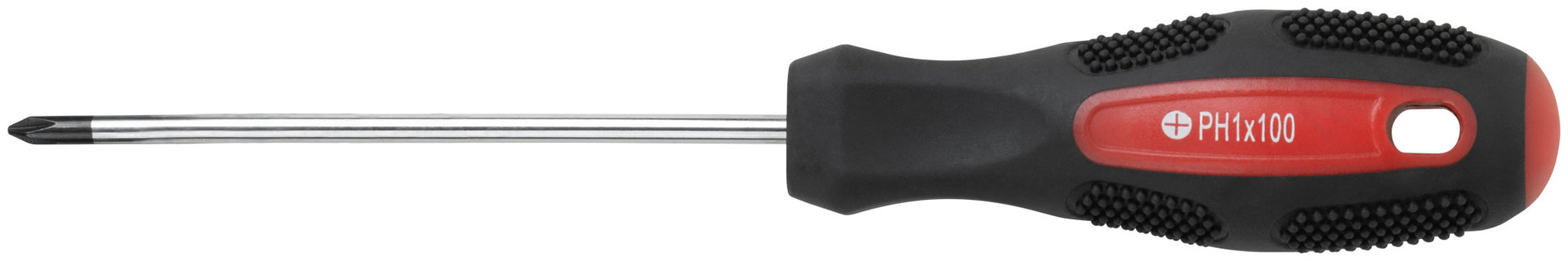 Отвертка Мастер, CrV сталь, прорезиненная ручка 4х100 мм РН1 (53772)