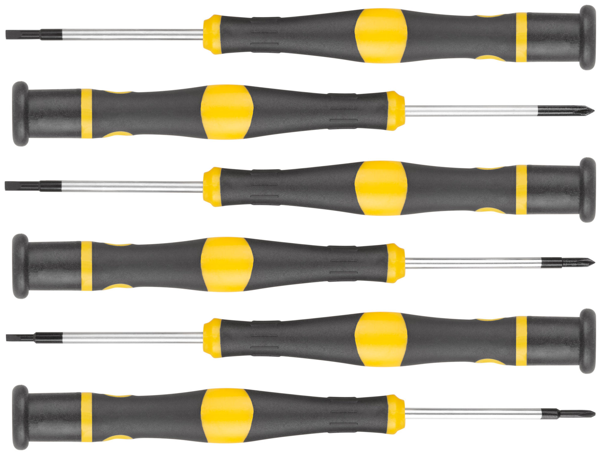 Отвертки для точных работ CrV, 6 шт., PH/SL, пластиковый кейс (56145)