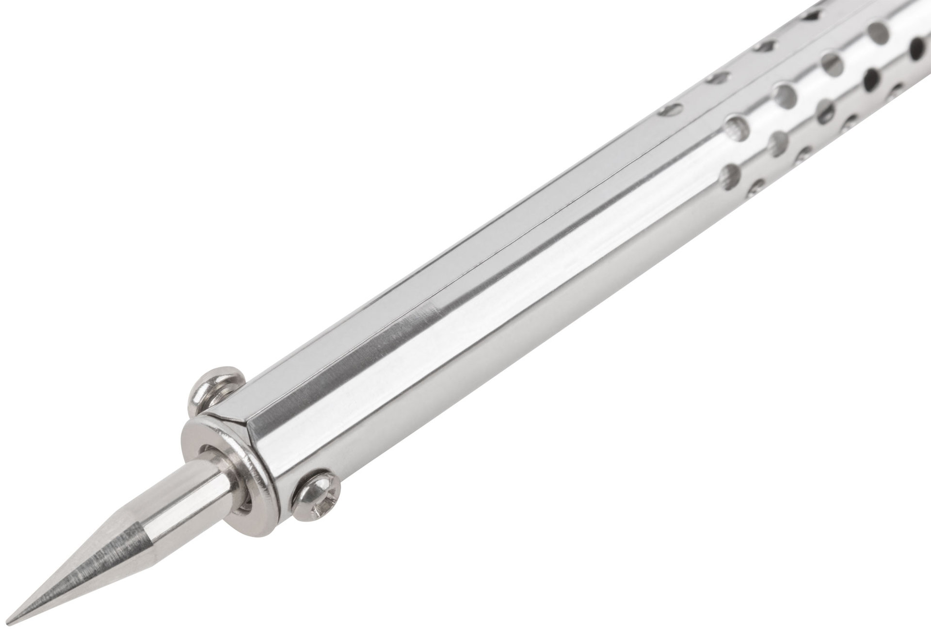 Паяльник 220 В, пластиковая ручка, конусное латунное жало, 55 Вт (60479)