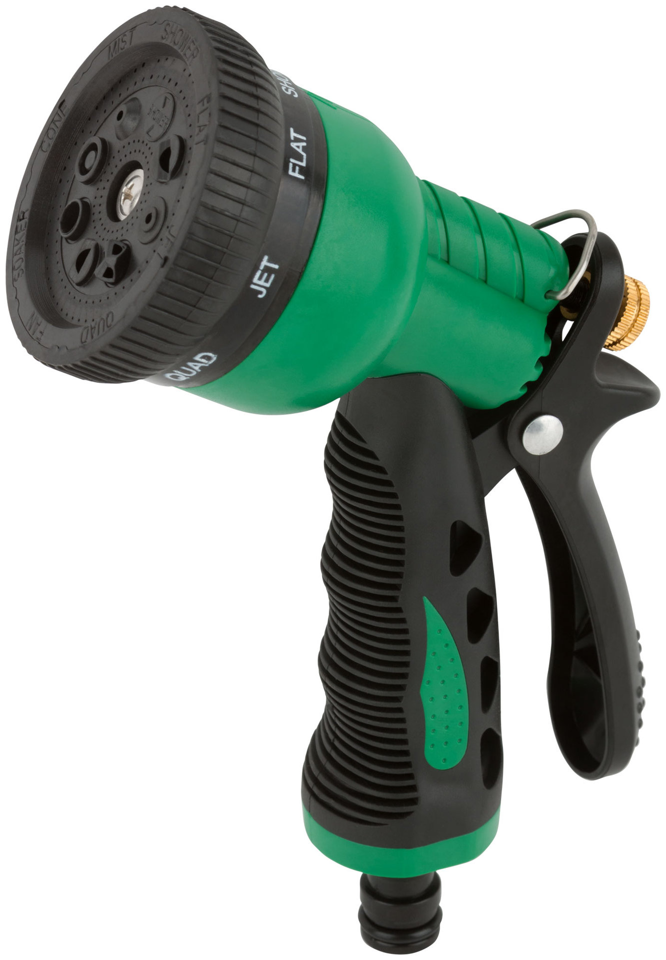Пистолет для полива, 8 режимов, зеленый 170 мм (77305)