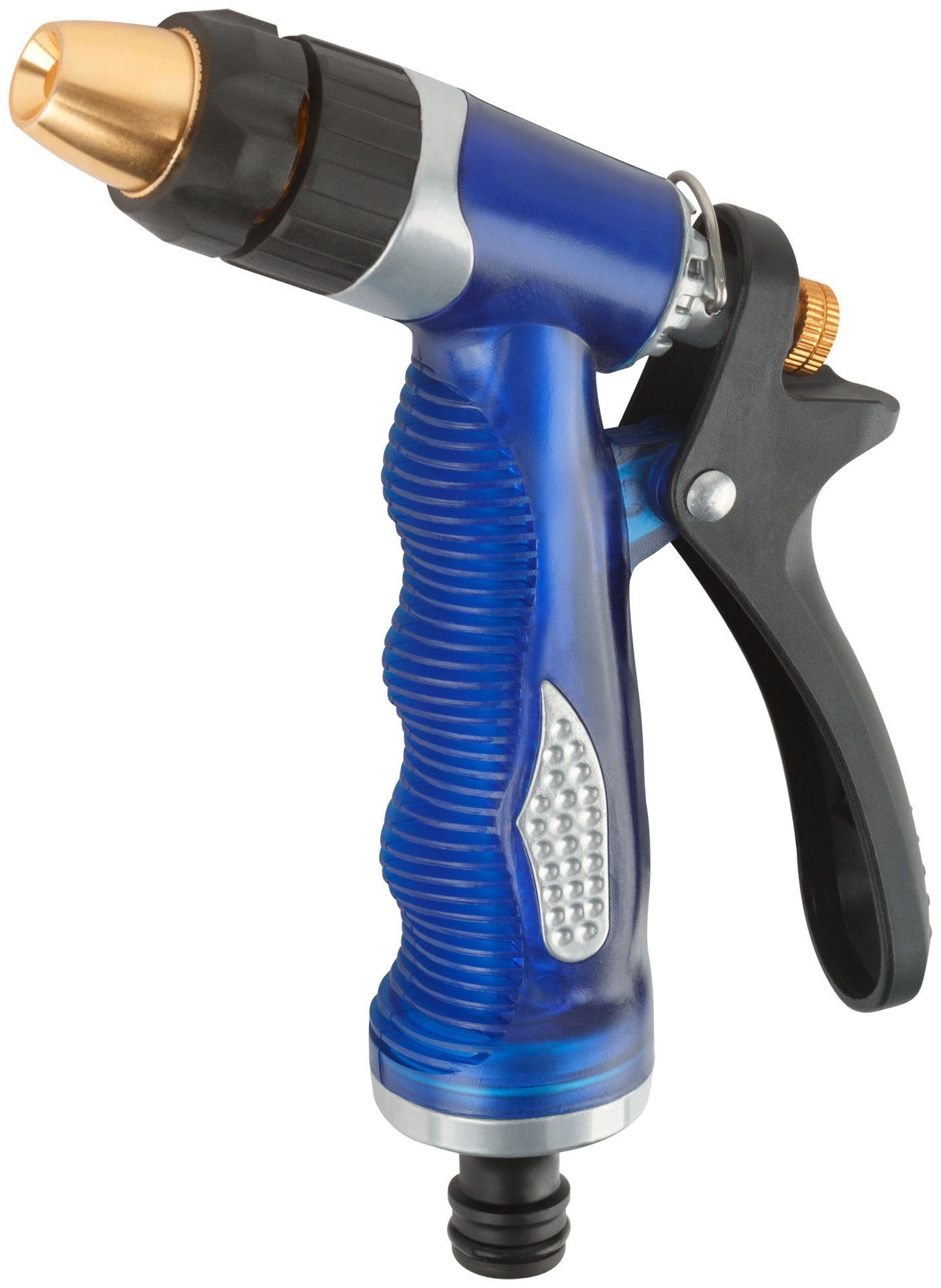 Пистолет для полива регулируемый, синий Профи 155 мм (77301)