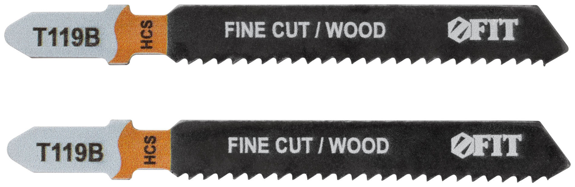 Полотна по дереву, HCS, фрезерованные, волнистые зубья, 91/67/2 мм (Т119В), 2 шт. (40884)