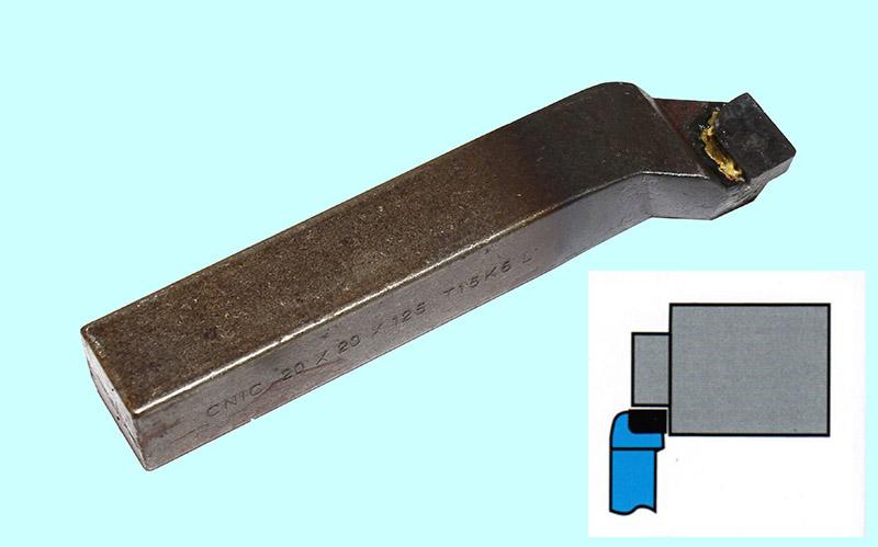 Резец Подрезной отогнутый 25х25х140 Т5К10 левый DIN 4977 CNIC