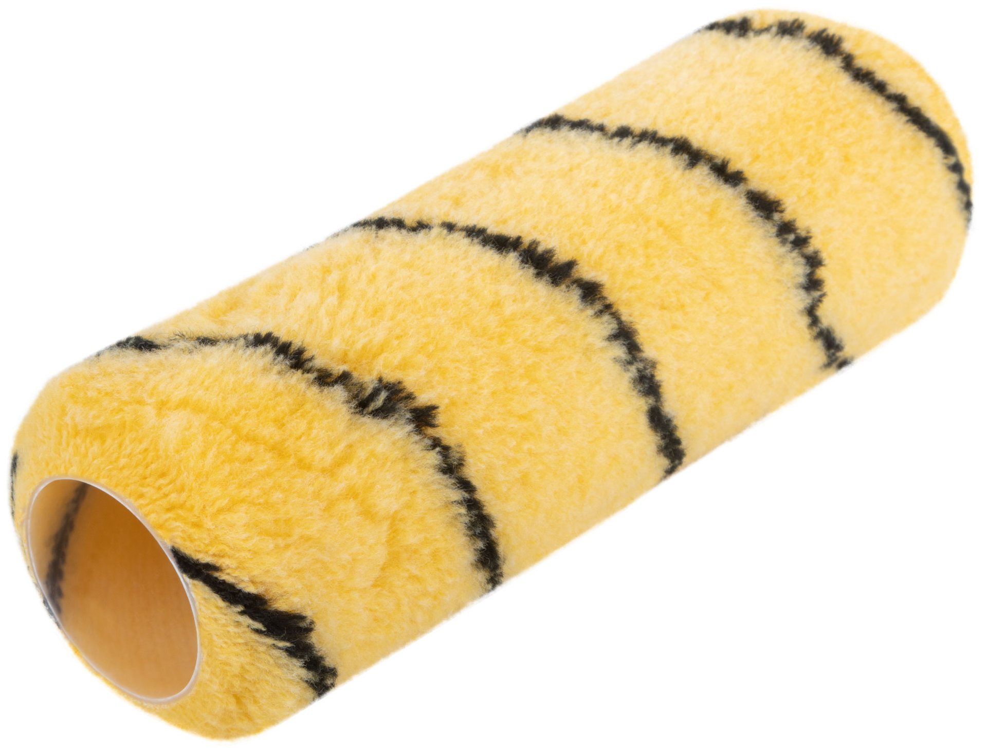 Ролик полиакриловый, бежевый с черной полоской, диам. 40/61 мм; ворс 10,4 мм, 180 мм (01858)