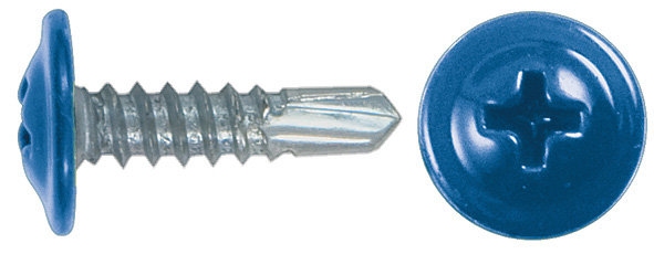 Саморезы для листовых пластин, сверло 4,2 х 16 винно-красный 100 шт,RAL 3005 ПРОМ (22780)