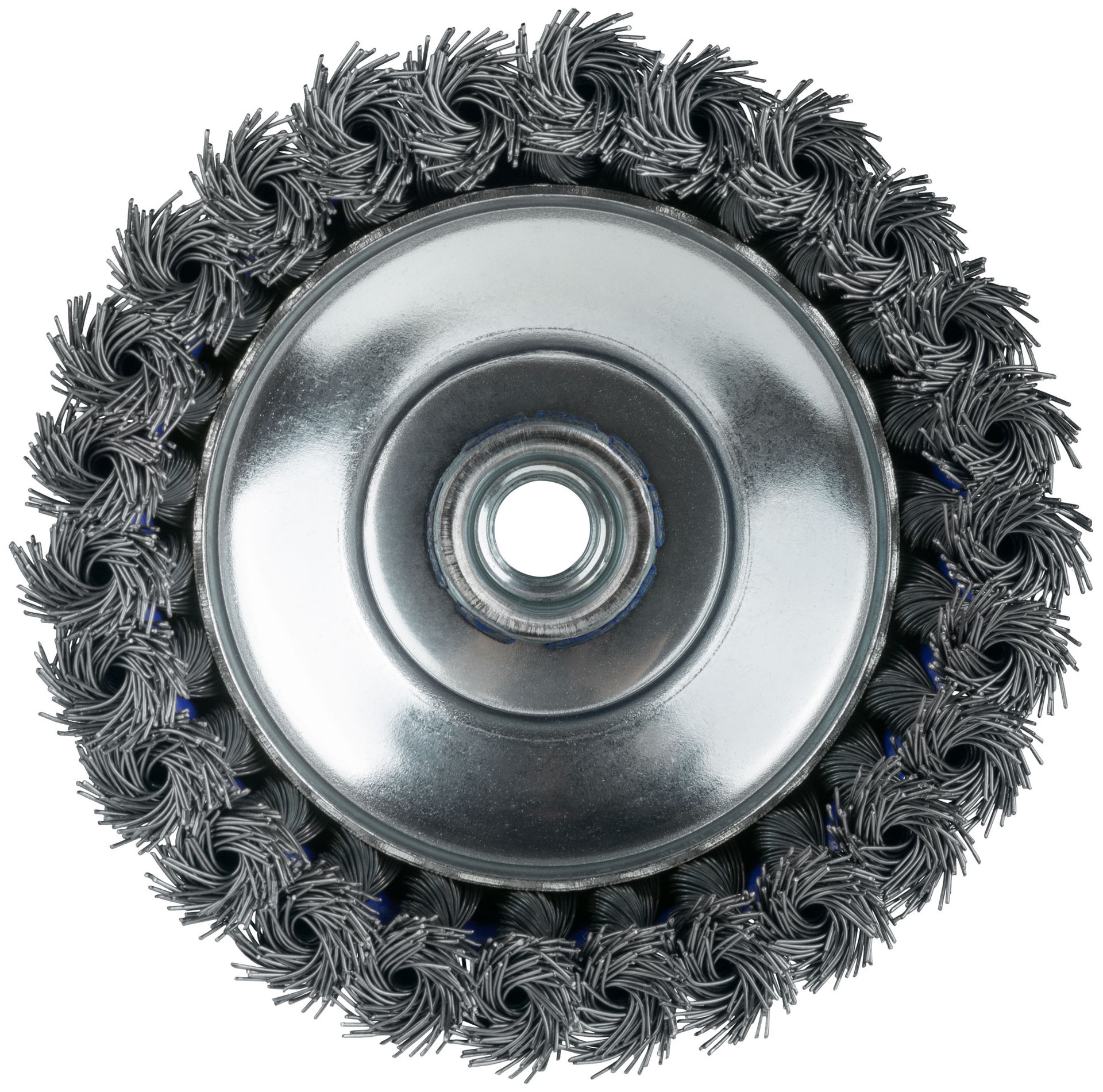 Щетка для УШМ, М14, тип Чашка, крученая витая проволока 0,5 мм, 125 мм, блистер, CUTOP Profi (82-900)