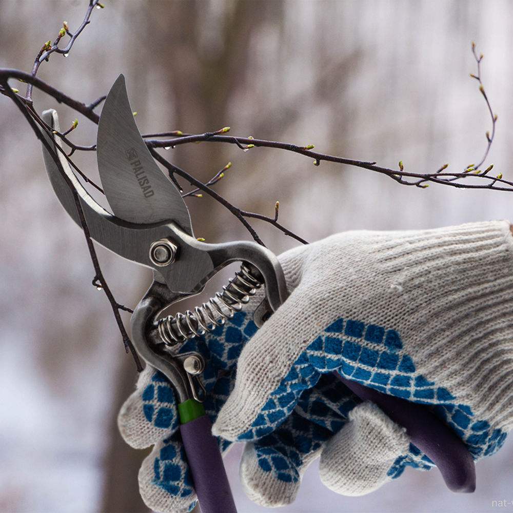 Секатор прямого реза 200 мм, обрезиненные рукоятки, Palisad (60561)