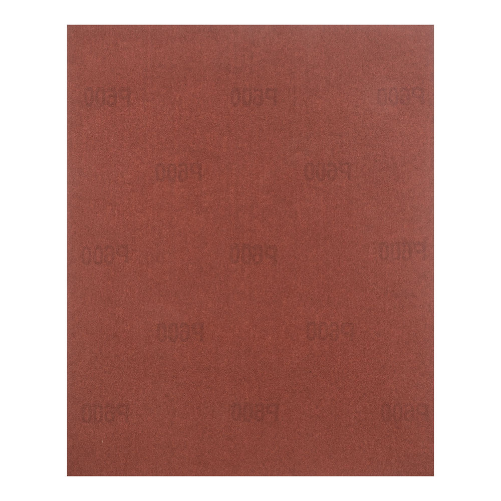 Шлифлист на бумажной основе, P 600, 230 х 280 мм, 10 шт, водостойкий Matrix (75620)