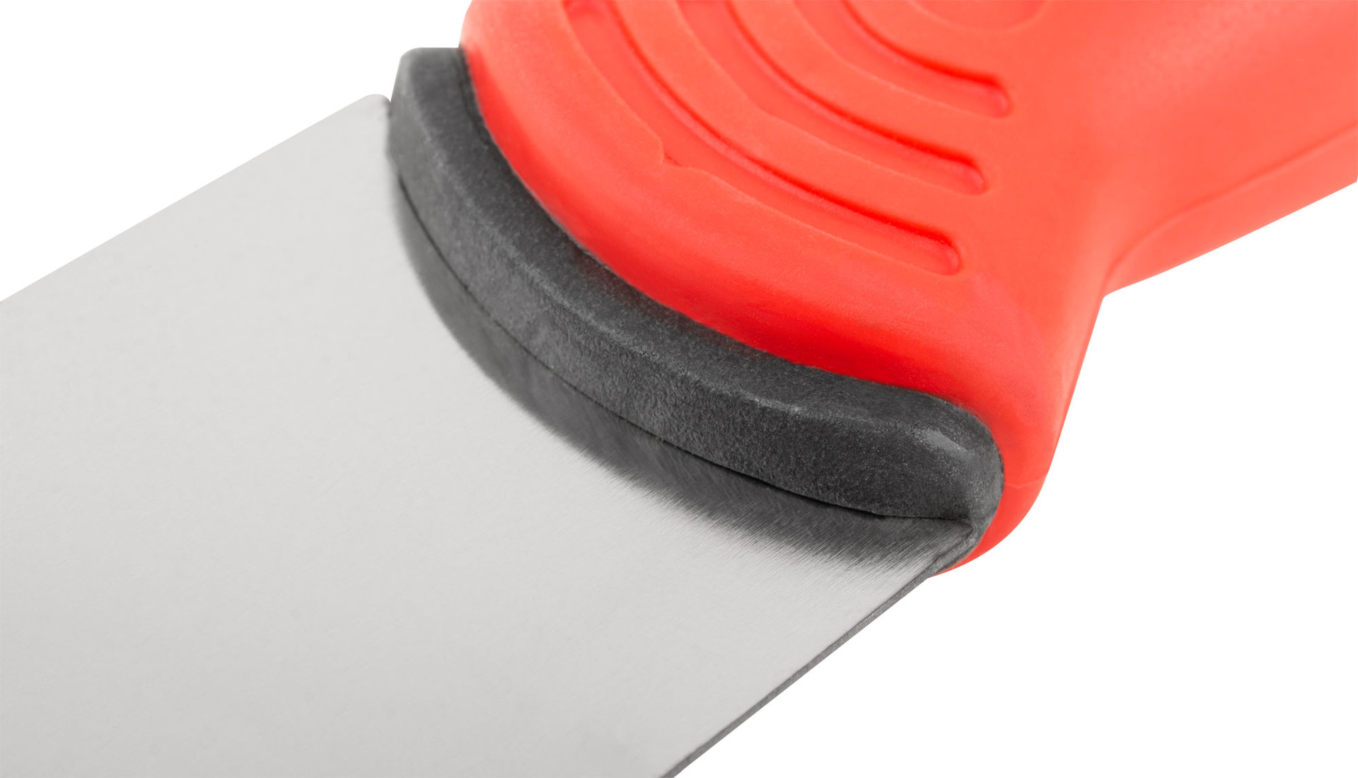 Шпатель, нерж.сталь, прорезиненная ручка 40 мм (06711)