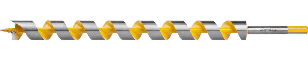Сверло левиса по дереву 30 x 450/360 мм шестигранный хвостовик Spiral STAYER 29475-450-30