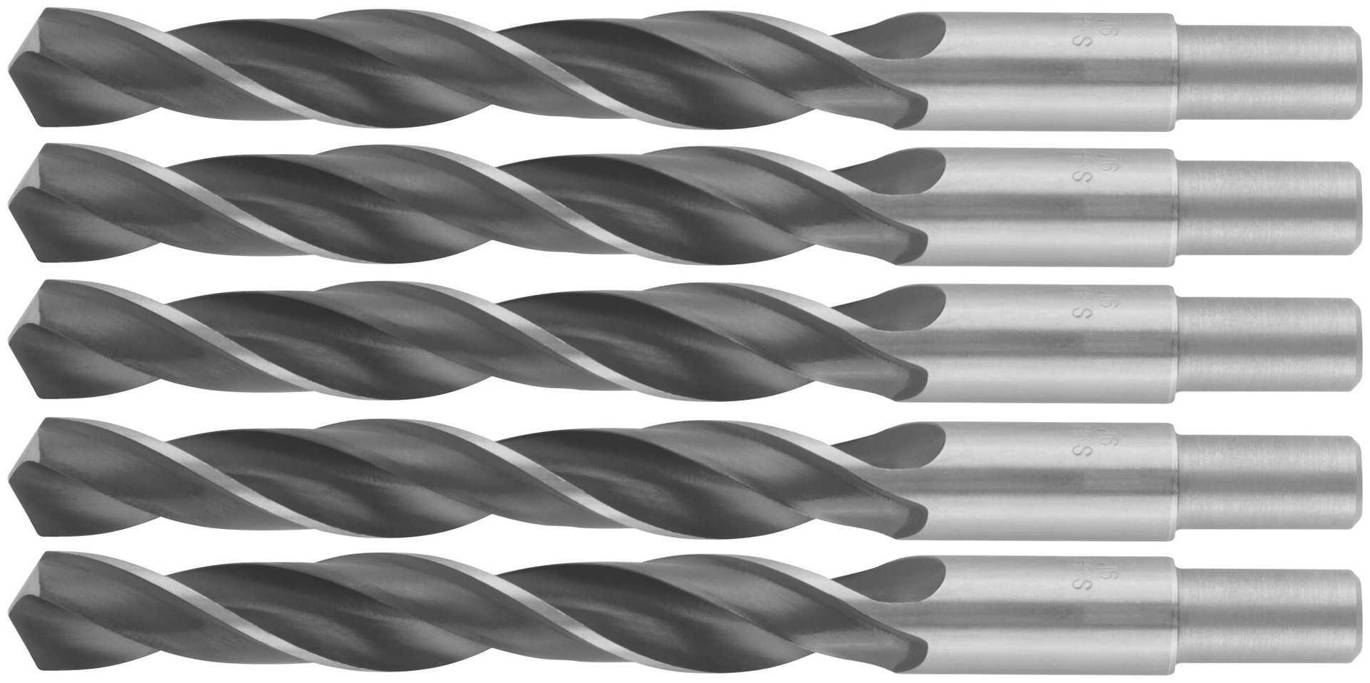 Сверла по металлу HSS черненые 16,0x178 мм (5 шт.) (33606)