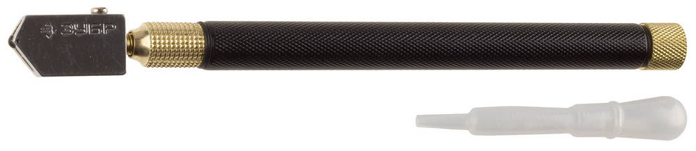 Стеклорез роликовый масляный 10000 м, металлическая рукоятка ЗУБР 33684