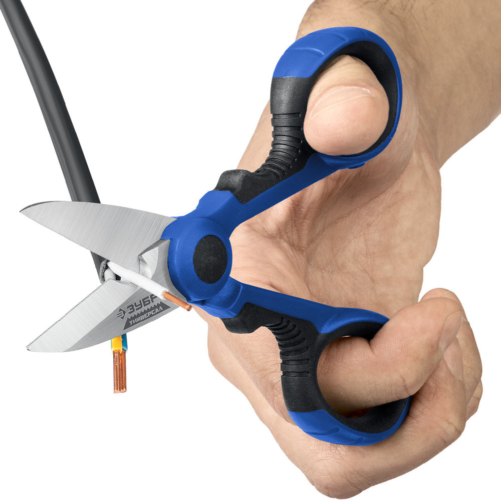 Ножницы электрика универсальные 145 мм Профессионал ЗУБР Универсал 23357