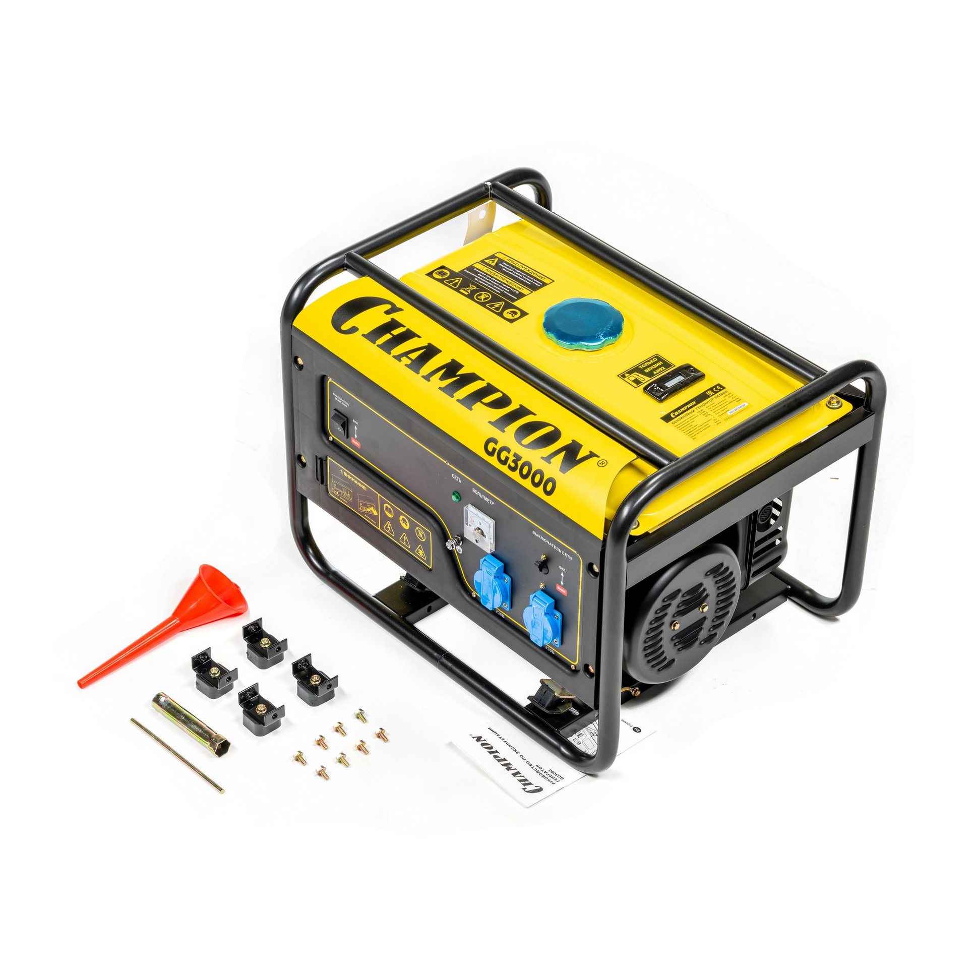 Генератор CHAMPION GG3000 (2,3/2,5кВт 6лс 15л 40кг) (GG3000)